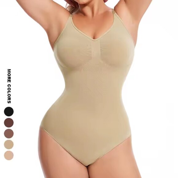 Bodysuit High Waisted Body Shaper Shorts Shapewear for Women Tummy Control Thigh - Picture 1 of 6